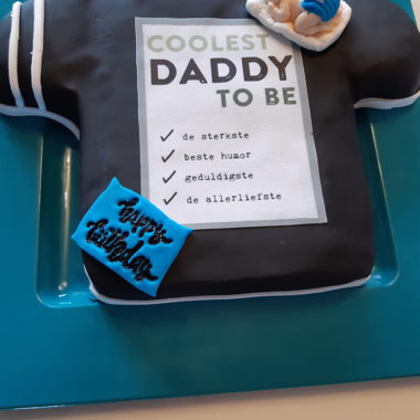 Daddy-to-be taart