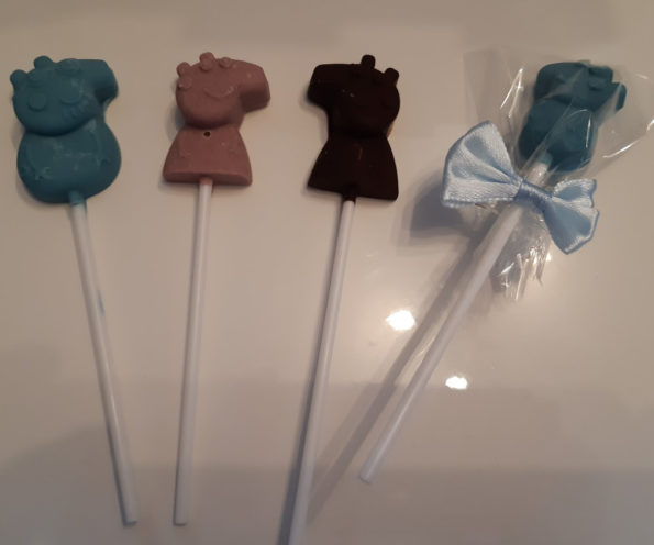 Peppa Pig chocolade lolly’s