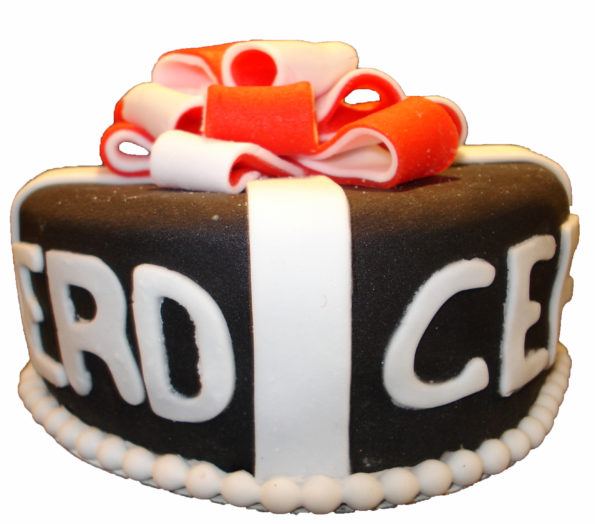 gefeliciteerd taart vierkant